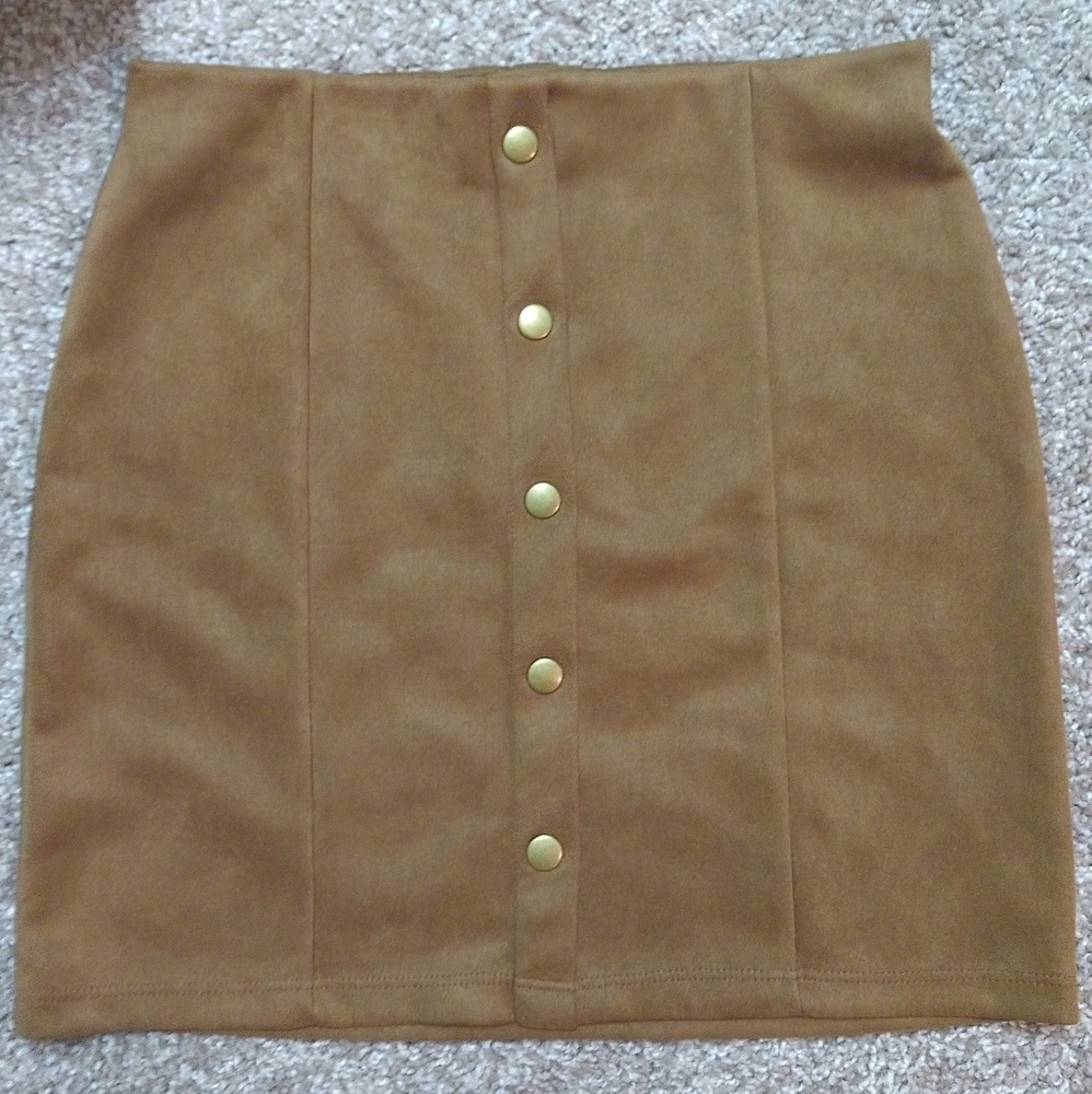 Faux Suede Skirt (Small)